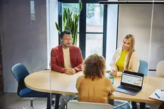 Group of people having a meeting